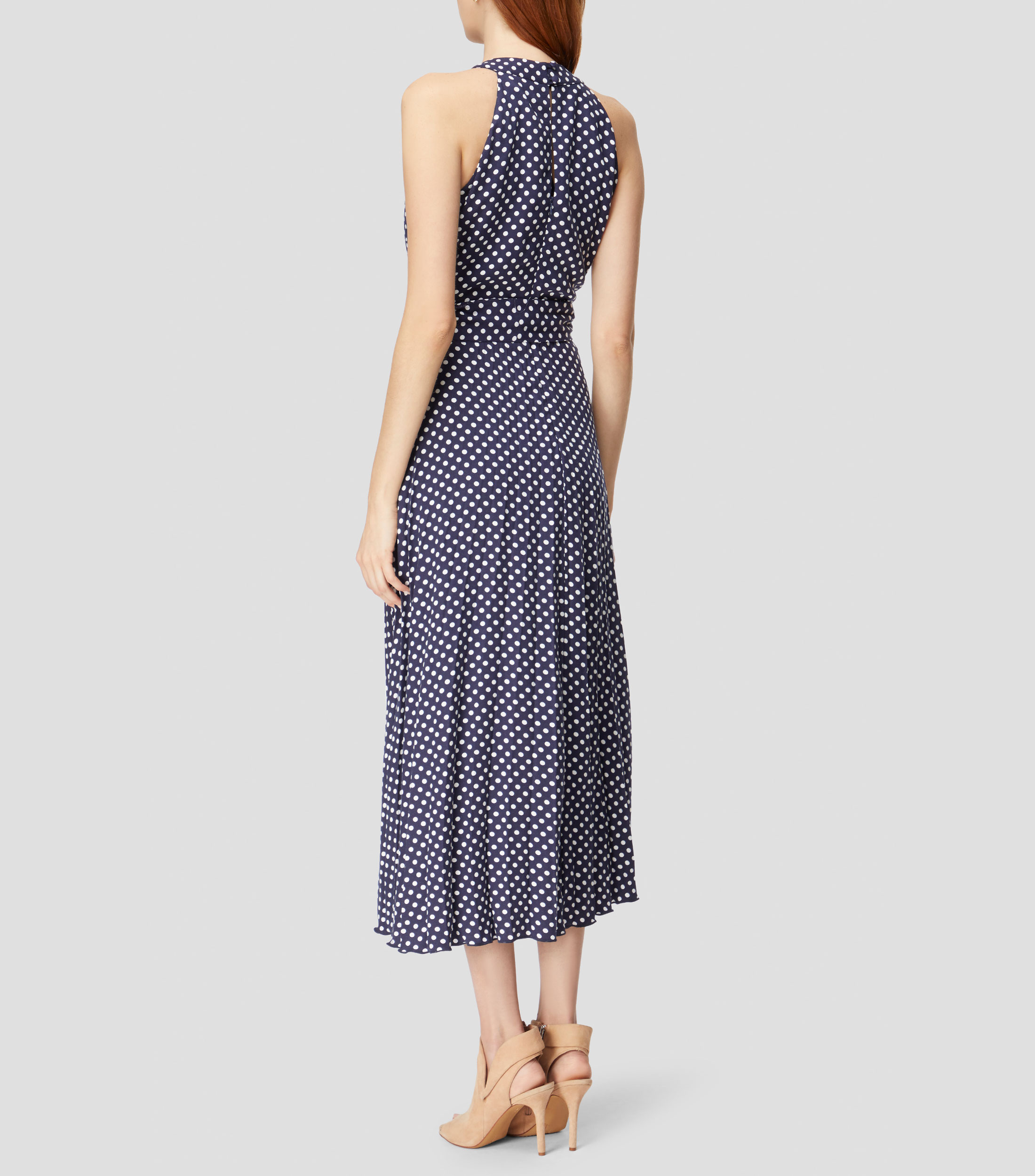 Vestido largo estampado Mujer